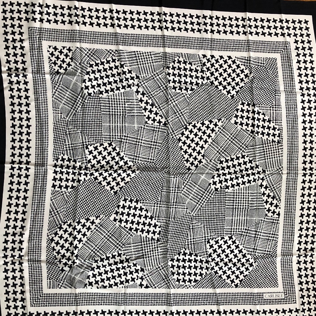 Vintage Carlisle Scarf 100 Silk Beautiful